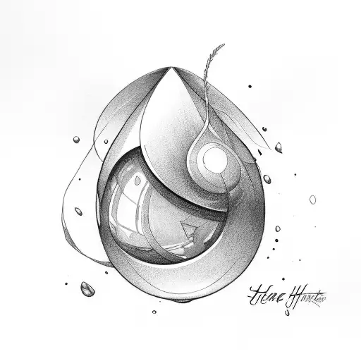 the name, Heather, in the shape of a teardrop.  tattoo design idea