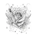 memoral tattoo for my female friend  add teardrops and roses.  tattoo design idea