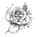memoral tattoo for my female friend  add teardrops and roses.  tattoo design idea