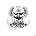 oldschool cholo/chola clown tattoo design tattoo design idea