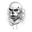 oldschool cholo/chola clown tattoo design tattoo design idea