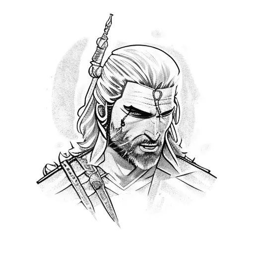 Sign Witcher forearm tattoo design idea