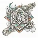 MV squared  tattoo design idea