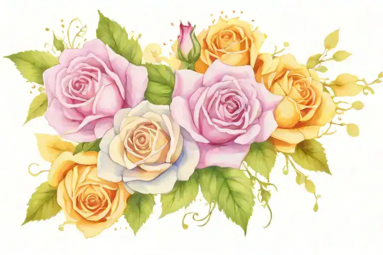 gta 5 roses tattoo design idea