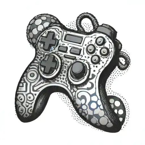 gamer, nerdy tattoo design idea