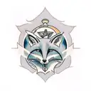 Fox tattoo design idea