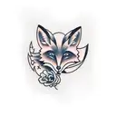 Fox tattoo design idea