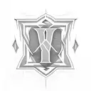 letters, MMA,  logo tattoo design idea