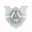 letters, MMA,  logo tattoo design idea