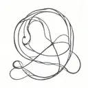 가족 inside an infinity loop tattoo design idea