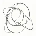 가족 inside an infinity loop tattoo design idea