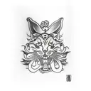 lasagna tattoo design idea