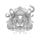 lasagna tattoo design idea