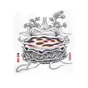 lasagna tattoo design idea