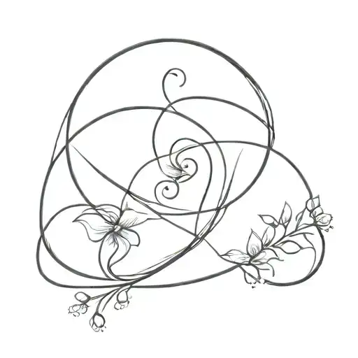 A tattoo design representing the bond between you and your 3 mothers tattoo design idea