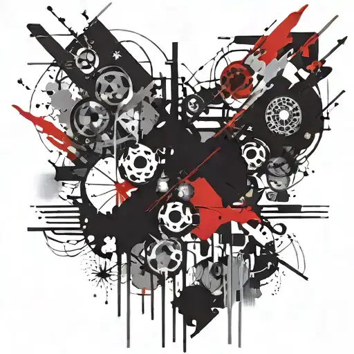 absence of logic and presence of pain anxiety tattoo design idea