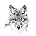 coyote  tattoo design idea