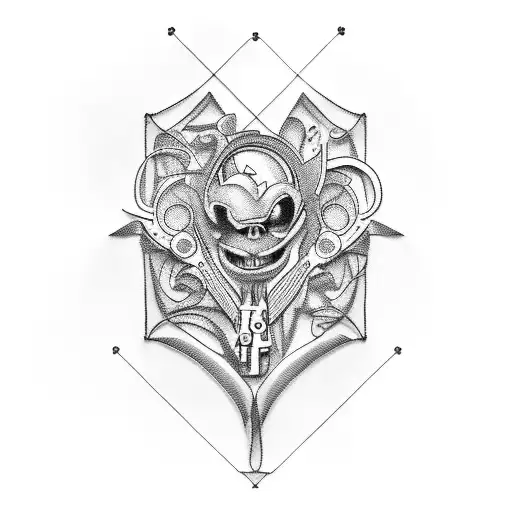 sewing machine tattoo design idea