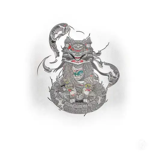 sewing machine tattoo design idea