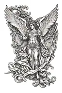 arch angel michael tattoo design idea