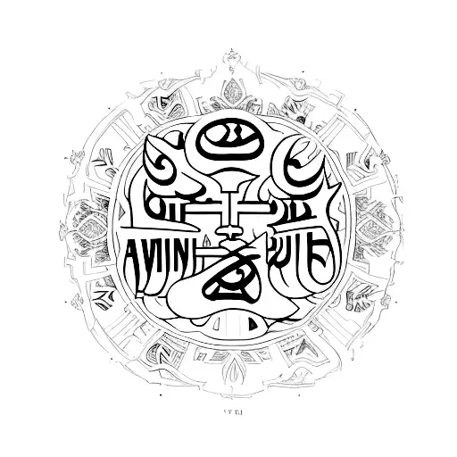 a tattoo on how  religion influenced Muhammad Ali's life and aspects that are relevant within his religion in his everyd tattoo design idea