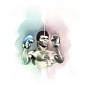 a tattoo on how  religion influenced Muhammad Ali's life and aspects that are relevant within his religion in his everyd tattoo design idea