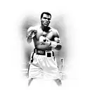 a tattoo on how  religion influenced Muhammad Ali's life and aspects that are relevant within his religion in his everyd tattoo design idea