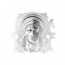 Roman statue tattoo design idea