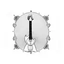 Guitar tattoo design idea