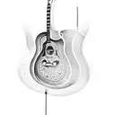 Guitar tattoo design idea