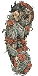Anime tattoo design idea