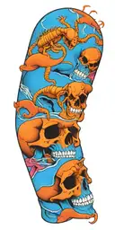 Skull and scorpion intertwined tattoo design idea