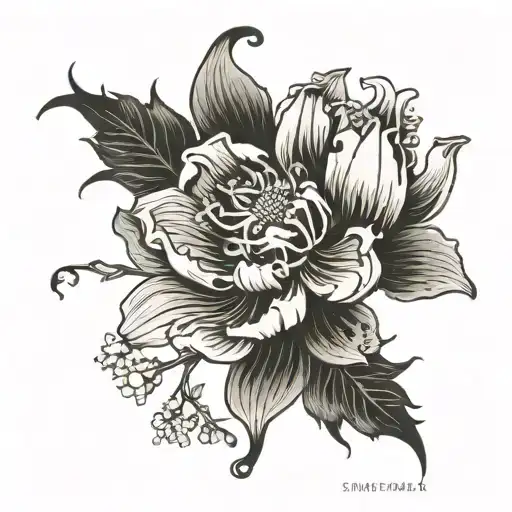 opium tattoo design idea