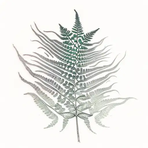 Fern Tree tattoo design idea