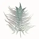 Fern Tree tattoo design idea