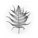 Fern Tree tattoo design idea