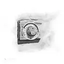 brick wall with money tattoo design idea