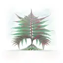 Fern Tree tattoo design idea