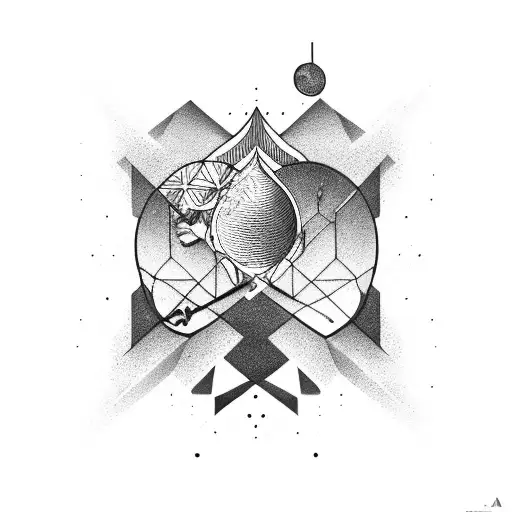 virgo and Sagittarius mix  tattoo design idea