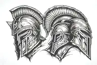 Spartan tattoo design idea