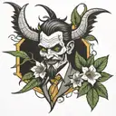 The antithesis of stimulants: Marijuana. The devil is a narcissist. tattoo design idea