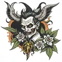 The antithesis of stimulants: Marijuana. The devil is a narcissist. tattoo design idea