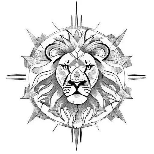 coffe bean, phoenix, lion, compass, clock, roots tattoo design idea