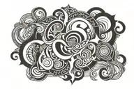 Scroll tattoo design idea