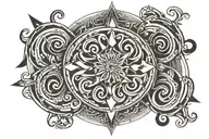 Scroll tattoo design idea