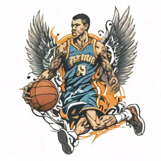 basketball jersey retired tattoo design idea