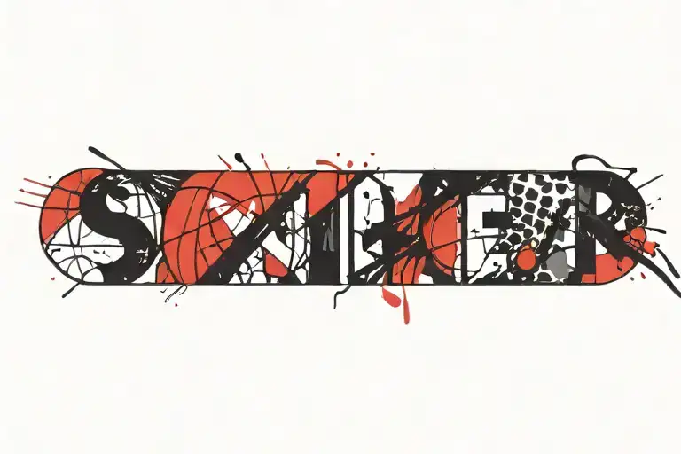 retired basketball jersey tattoo design idea