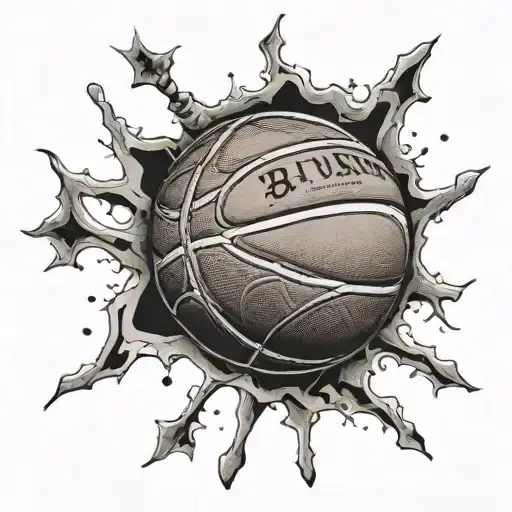 basketball jersey retired tattoo design idea