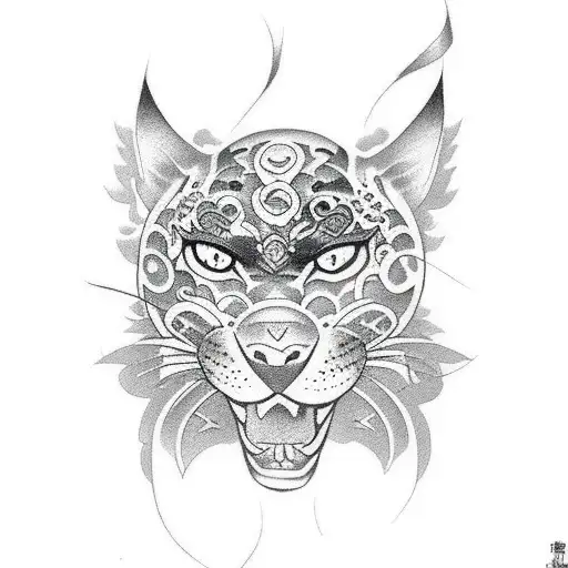 Panther tattoo design idea