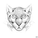 Panther tattoo design idea